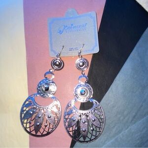 3 for $12 🔥Silver Tone Layered BOHO Lead Free Earrings NWT